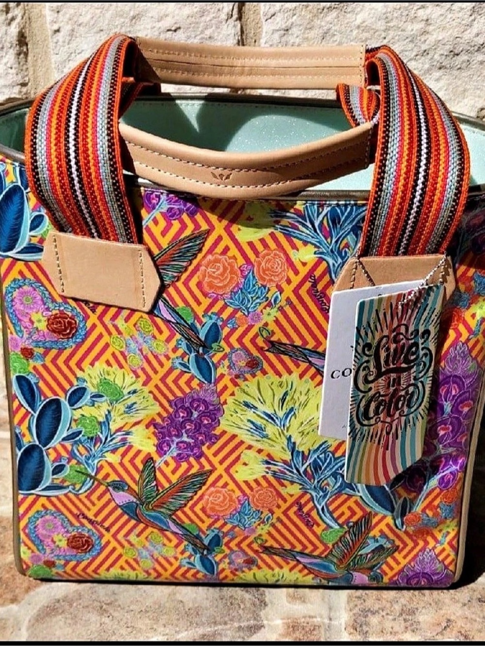 Consuela Busy Grab N Go Bag Printed Tote in Multicolor